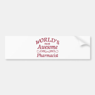 Världs mest enorma Pharmacist Bildekal