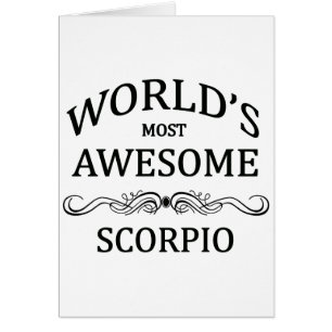 Världs mest enorma Scorpio Hälsningskort