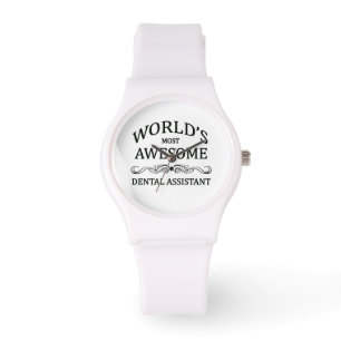Världs mest enorma tand- assistent armbandsur
