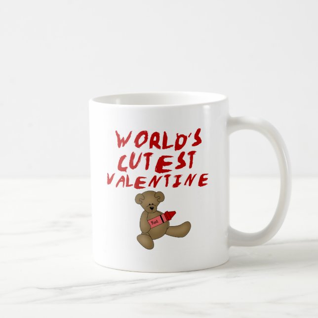 Världs mest gullig valentinTshirts och gåvor Kaffemugg (Höger)