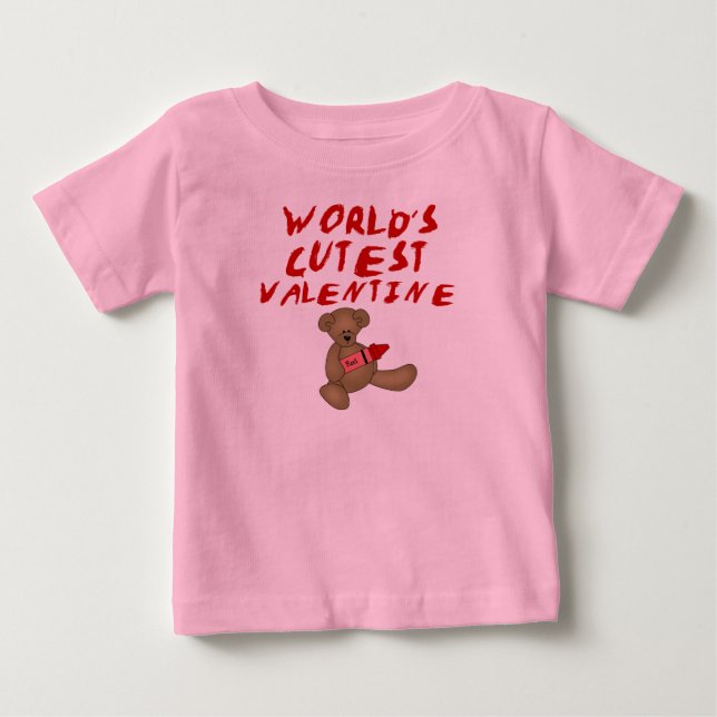 Världs mest gullig valentinTshirts och gåvor Tee (Framsida)