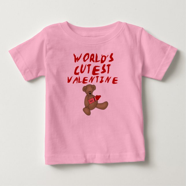 Världs mest gullig valentinTshirts och gåvor Tee Shirt (Framsida)