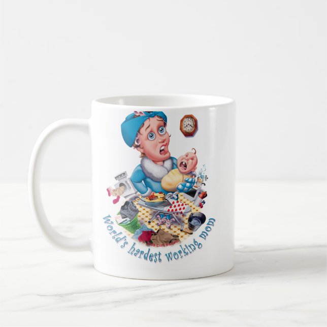 Världs mest hårda funktionsdugliga mamma kaffemugg (Vänster)