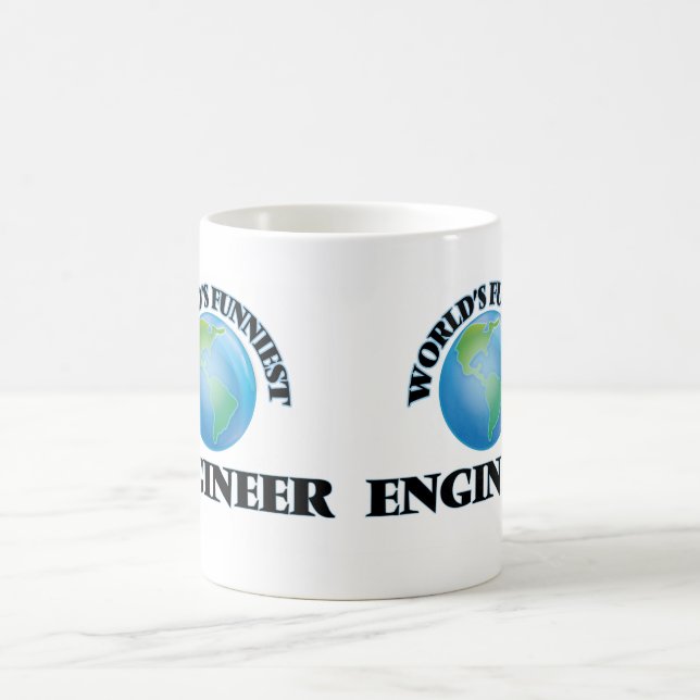 Världs mest roliga ingenjör kaffemugg (Center)