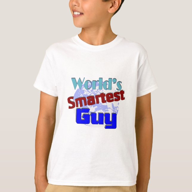 Världs mest smart grabb t-shirt (Framsida)