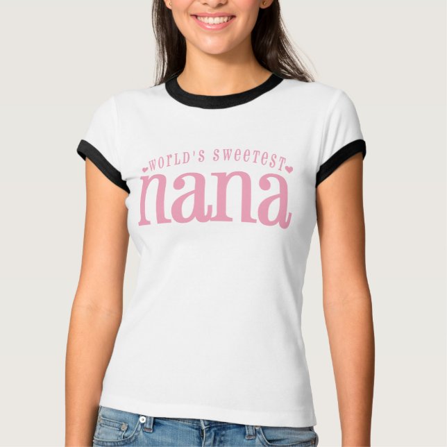 Världs mest sweetest Nana T-shirt (Framsida)