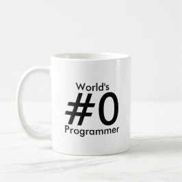 Världs mugg för #0-programmerare