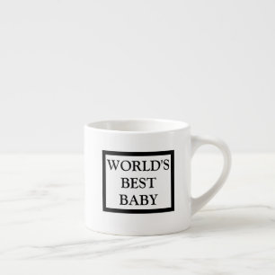 "Världs mugg för kaffe för bäst baby" Espressomugg