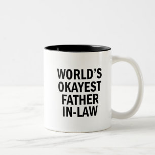 Världs mugg för kaffe för Okayest svärfar roli