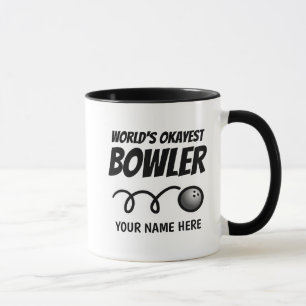 Världs mugg för Okayest bowlareare rolig kaffe