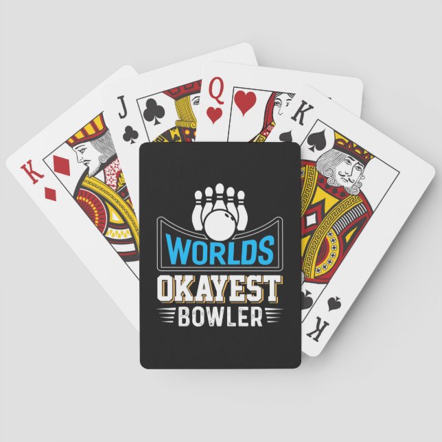 Världs Okayest Bowlareare Casinokort (Baksidan)