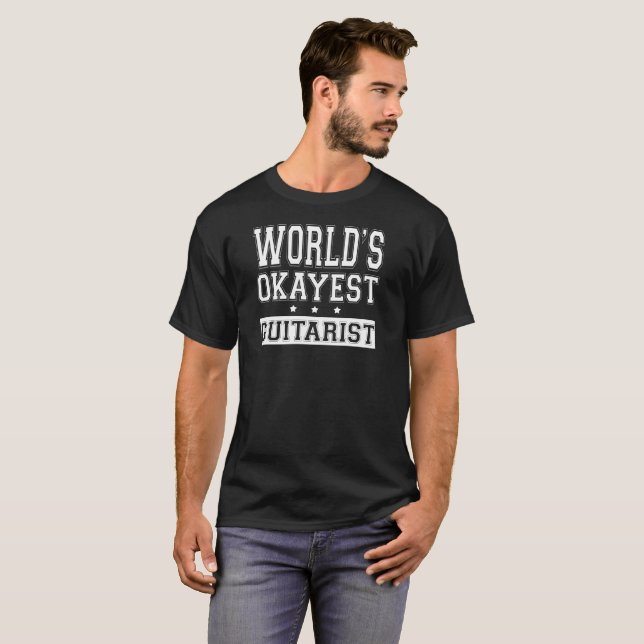 Världs Okayest gitarrist - Tshirts (Hel framsida)