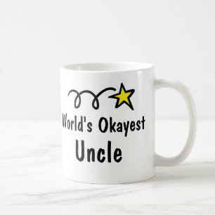Världs Okayest Uncle Kaffe Råna Gåva Kaffemugg