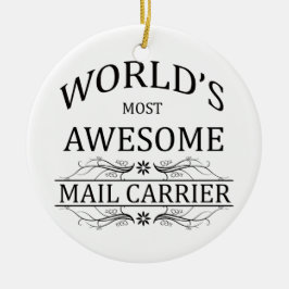 Världs postar mest fantastisk bäraren julgransprydnad keramik