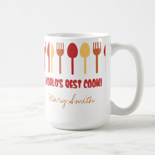 Världs röd orange för bäst namn för kaffemugg