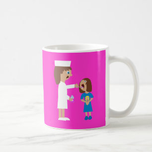 Världs sjuksköterska & barn för tecknad för b kaffemugg