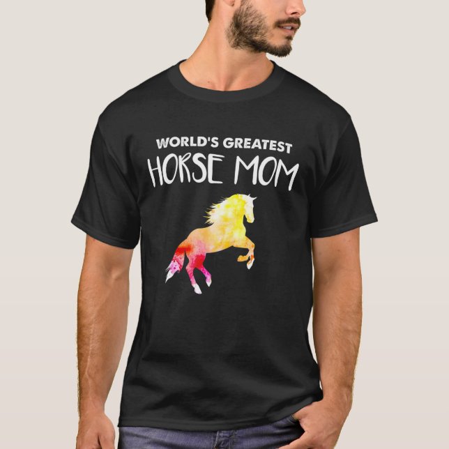 Världs största häst Mamma Kärlek T Shirt (Framsida)