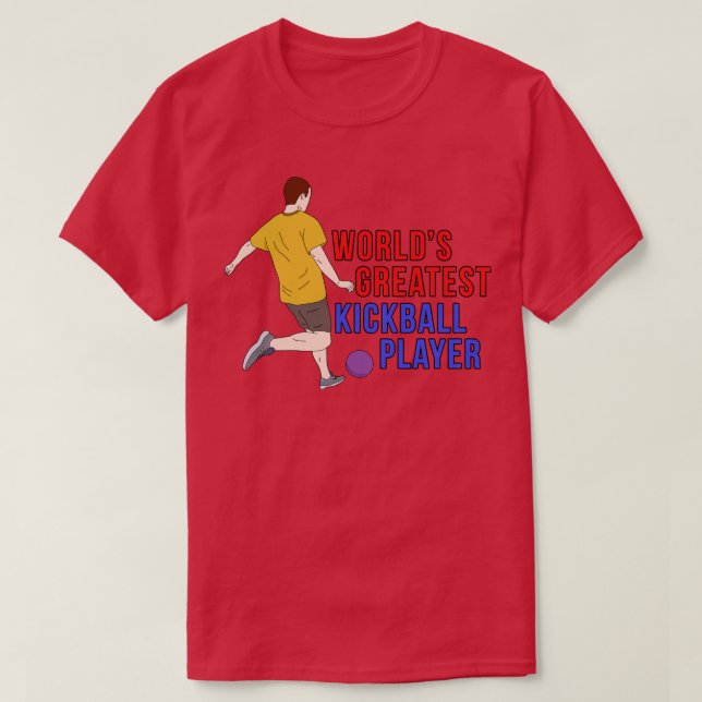 Världs största Kickball Player T Shirt (Design framsida)