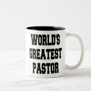 Världs största pastor Två-Tonad mugg