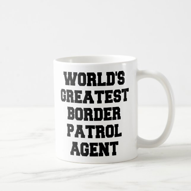 Världs Största patrullen Gräns Agent Kaffemugg (Höger)