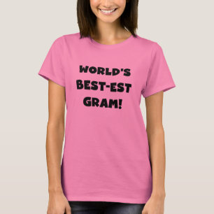 Världs Tshirts och gåvor för text för svart för
