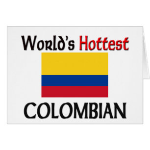Världs varmmaste colombianskt hälsningskort