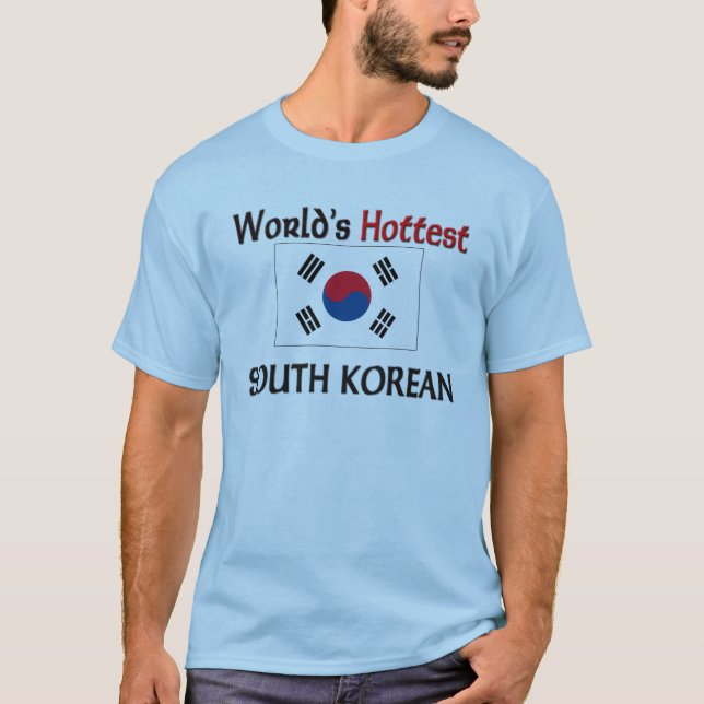 Världs varmmaste sydkorean tee shirt (Framsida)