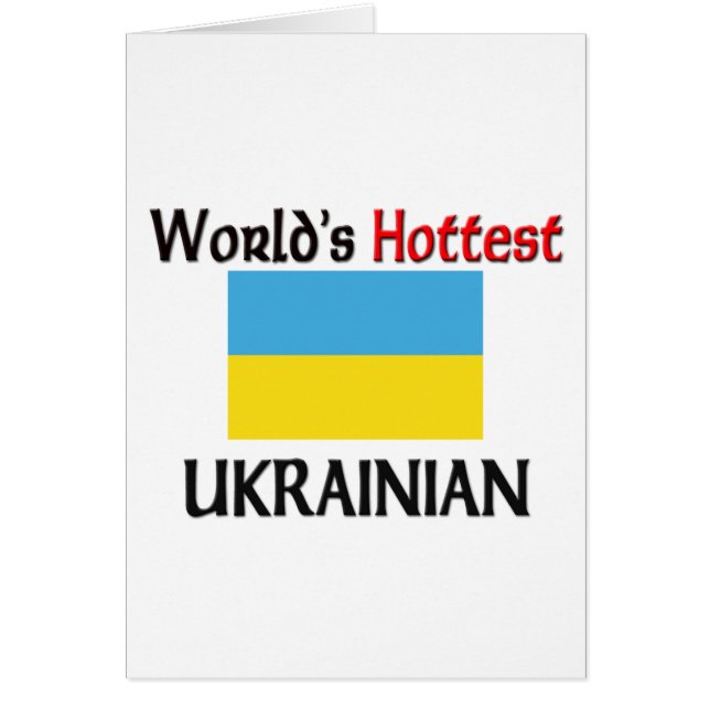 Världs varmmaste ukrainare hälsningskort (Framsidan)
