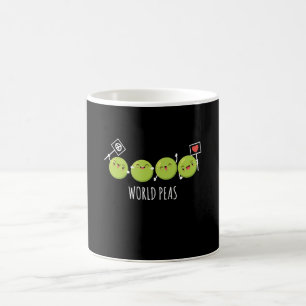 Världsarterna Vegan Vegan Vegetables Pea Kaffemugg