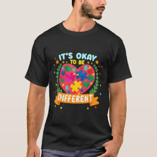Världsautismens medvetenhet om att det är okej att t shirt