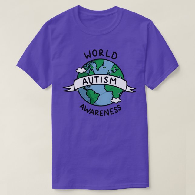 Världsautismens medvetenhet t shirt (Design framsida)