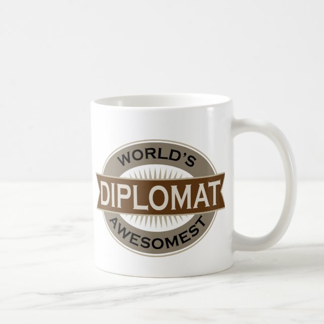 VärldsAwesomest Diplomat Kaffemugg (Höger)