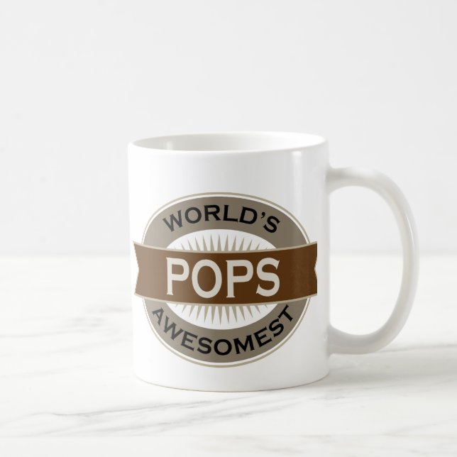 VärldsAwesomest pop Kaffemugg (Höger)