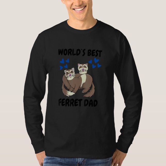 Världsbanken Ferret Pappa Pet Ferret 1 T Shirt (Framsida)