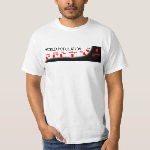VärldsbefolkningTimeline Tee