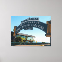 Världsberömda Santa Monica Pier-skylten