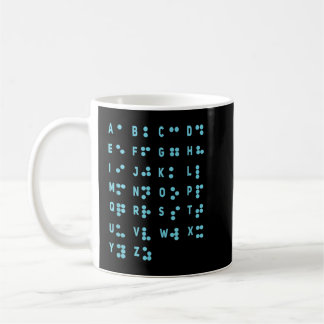 Världsblindskriftsdagen för Alphabet-felade punkte Kaffemugg
