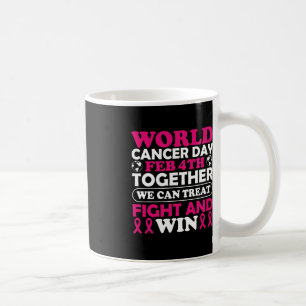 Världscancerdagen 4:e feb tillsammans kan vi behan kaffemugg