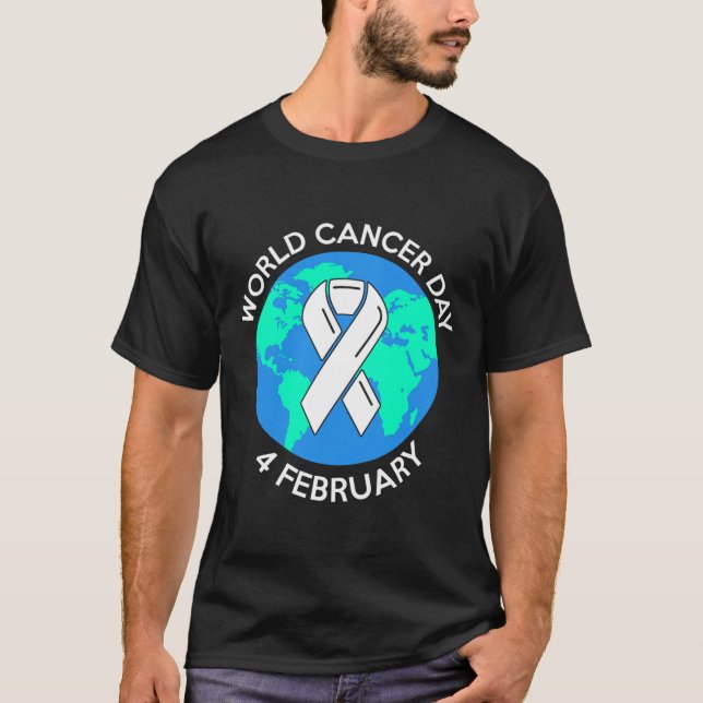 Världscancerdagen 4. Februari 3  T Shirt (Framsida)