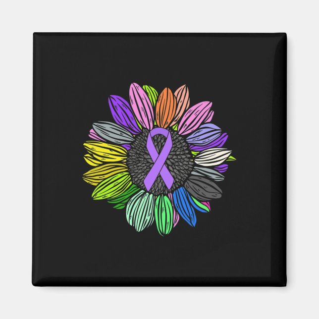 Världscancerdagen - cancer Survivor Warrior Cancer Magnet (Framsidan)