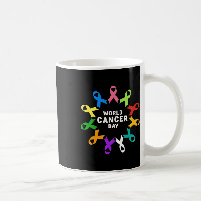 Världscancerdagen - Medvetenhet om cancer 3 Kaffemugg (Höger)