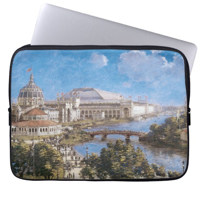 Världscolumbianska utställningen av Theodore Robin Laptop Sleeve (Framsidan)