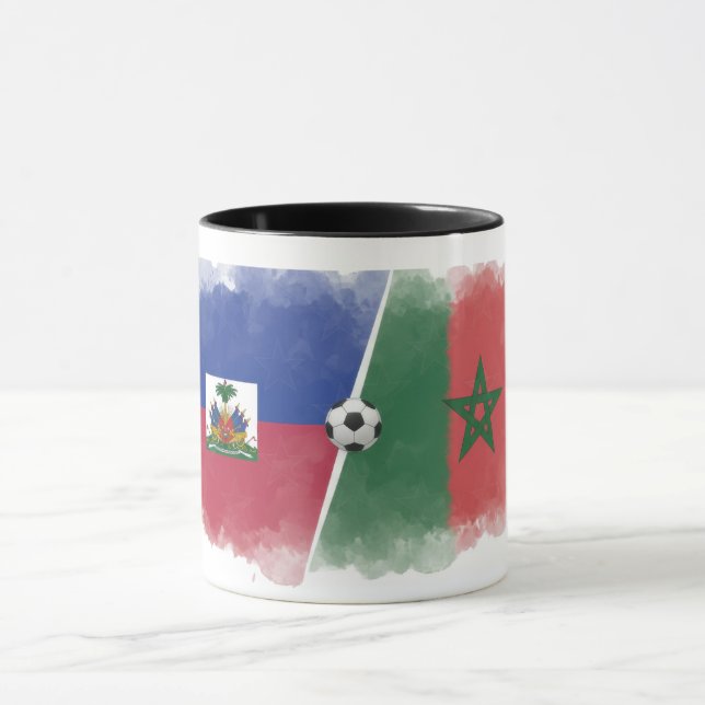 Världscupen 2026 Fanpresent Haiti VS Marocko Mugg (Center)