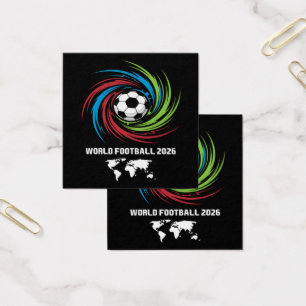 Världscupen 2026 fotboll fyrkantigt visitkort