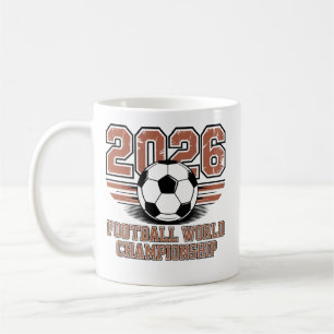 Världscupen 2026 ⚽ – Fotbollsfandesign Kaffemugg