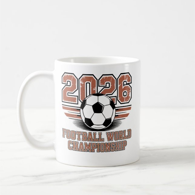 Världscupen 2026 ⚽ – Fotbollsfandesign Kaffemugg (Vänster)