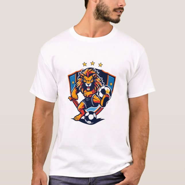 Världscupen 2026 Lejonsegeremblem T Shirt (Framsida)