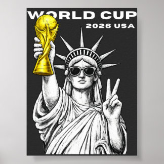 Världscupen 2026 USA Guld-Fotbollsturnering Poster