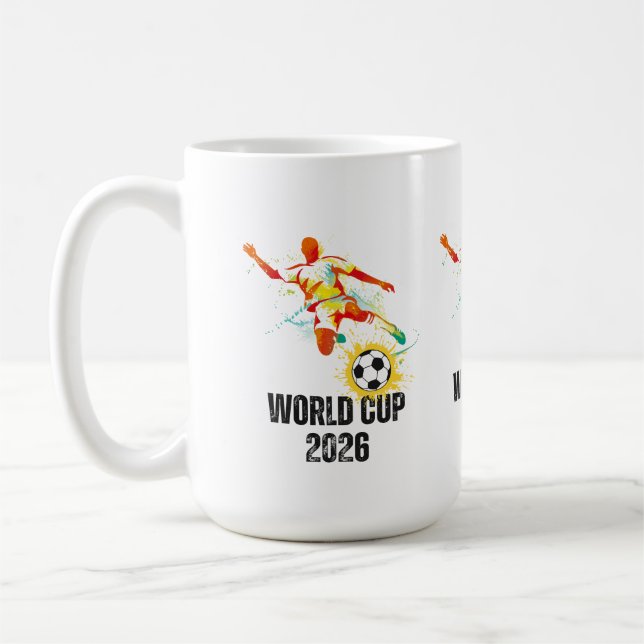 Världscupsminnesmugg 2026 kaffemugg (Vänster)