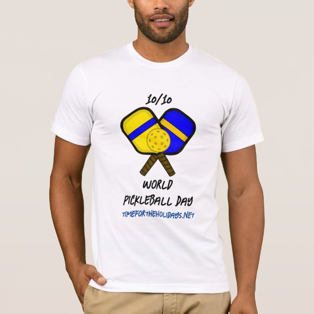 Världsdag för fotboll 1 oktober 10 t shirt (Framsida)